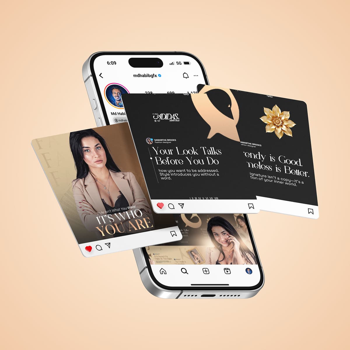 Samantha Brooks Instagram mockup