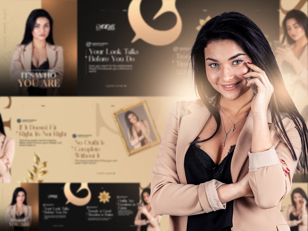 Samantha Brooks branding collage