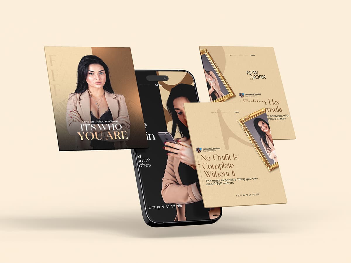 Samantha Brooks 3D portfolio mockup